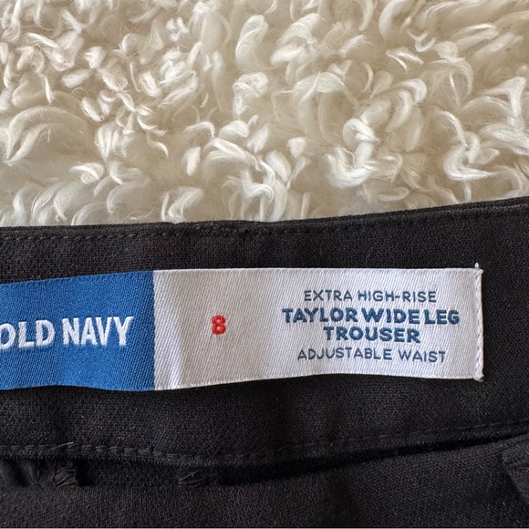 Old Navy High-Waisted Taylor Wide-Leg Trouser Pants Black 2025 - Picture 13 of 16